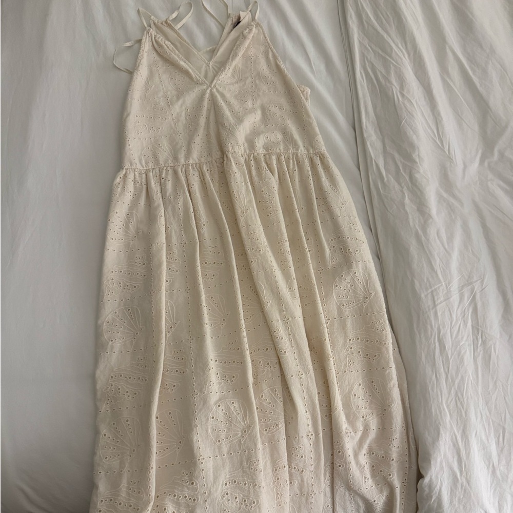 Universal Thread Eyelet Seashell Maxi Dress